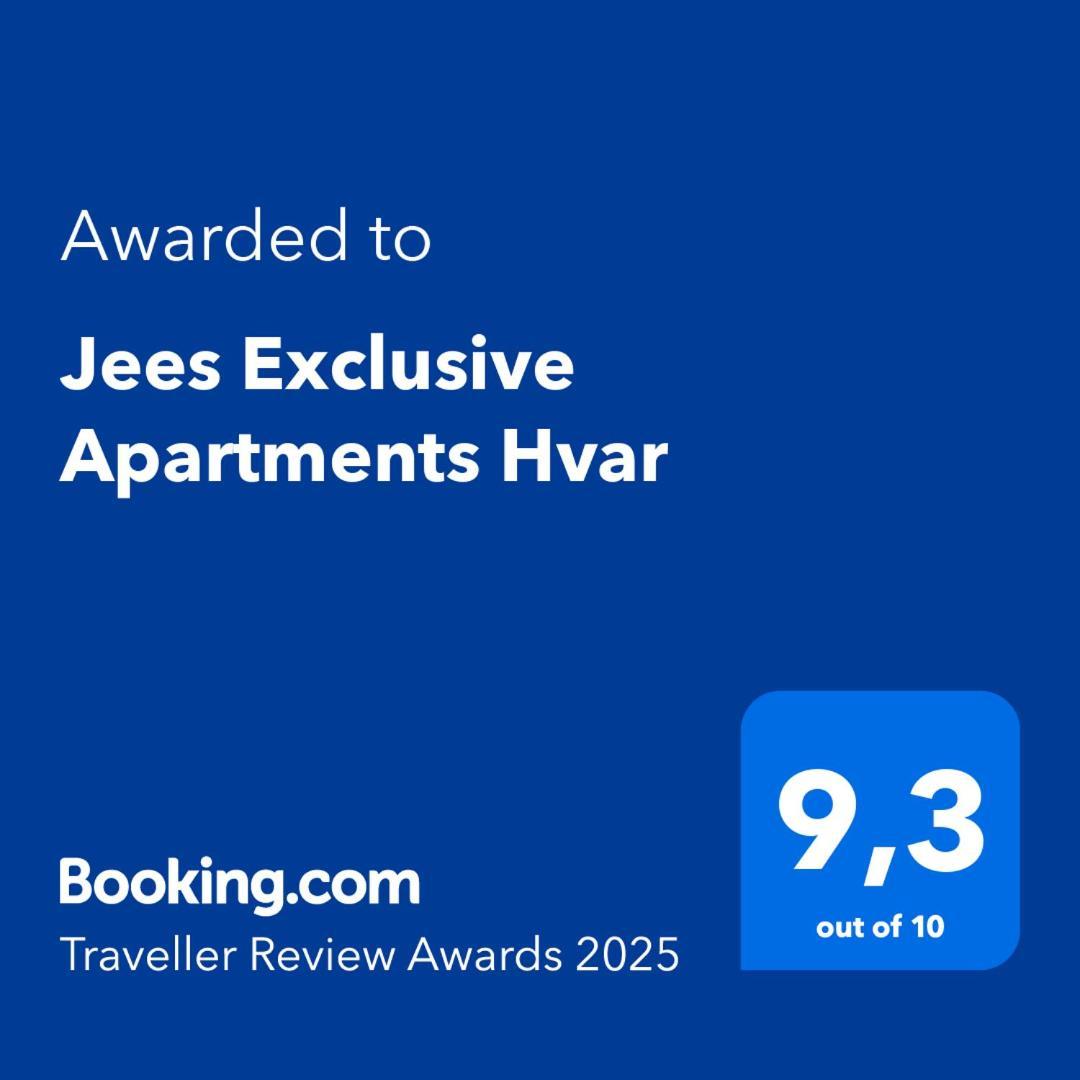 Jees Exclusive Apartments Hvar Stari Grad Kültér fotó